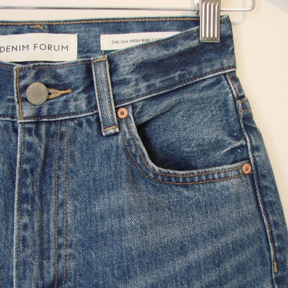 Aritzia Denim Forum Gia High Rise Carrot Jeans Organic Cotton 28L Size 23 - Picture 7 of 16